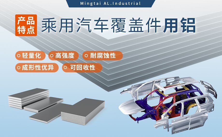 乘用汽車覆蓋件用鋁5系（5052/5182）6系（6016/6111）鋁合金 輕量化、高強(qiáng)度、高成型性